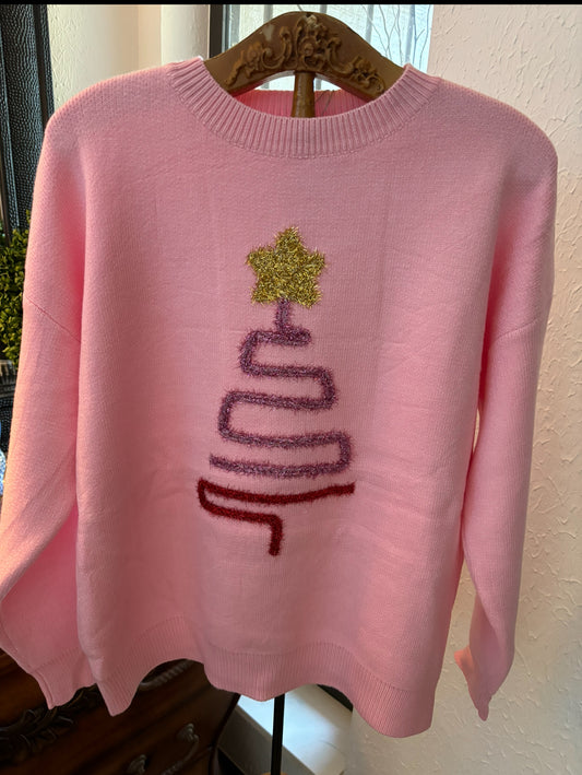 Pink Christmas Sweater